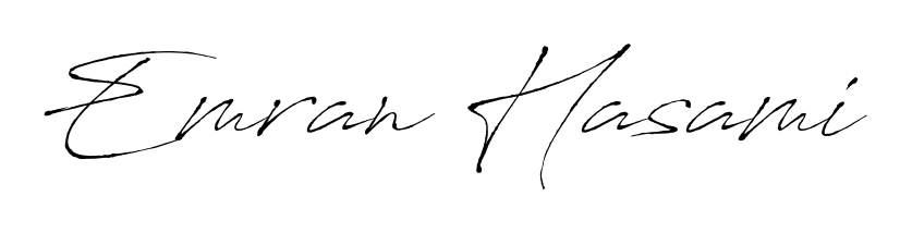 A classic penmanship look for Emran Hasami. The Antro_Vectra font brings timeless elegance and confidence to every signed document. Emran Hasami signature style 6 images and pictures png