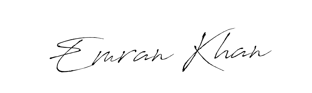 Make a beautiful signature design for name Emran Khan. With this signature (Antro_Vectra) style, you can create a handwritten signature for free. Emran Khan signature style 6 images and pictures png
