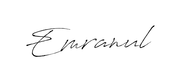 Antro_Vectra is a professional signature style that is perfect for those who want to add a touch of class to their signature. It is also a great choice for those who want to make their signature more unique. Get Emranul name to fancy signature for free. Emranul signature style 6 images and pictures png