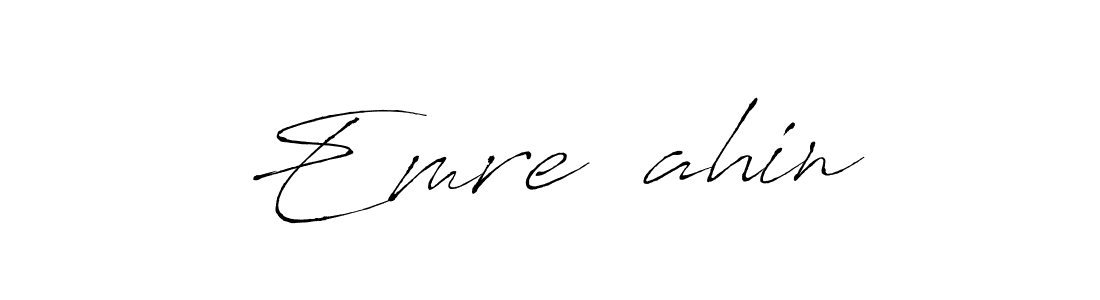 This is the best signature style for the Emre Şahin name. Also you like these signature font (Antro_Vectra). Mix name signature. Emre Şahin signature style 6 images and pictures png