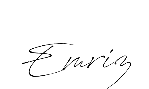 The best way (Antro_Vectra) to make a short signature is to pick only two or three words in your name. The name Emriz include a total of six letters. For converting this name. Emriz signature style 6 images and pictures png