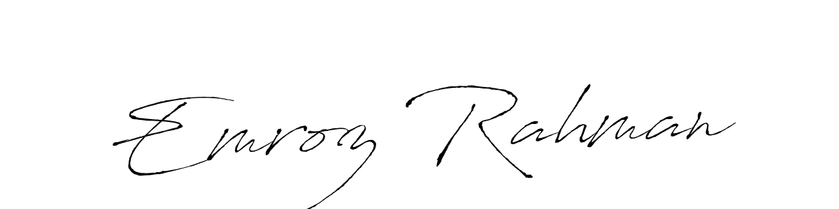 This is the best signature style for the Emroz Rahman name. Also you like these signature font (Antro_Vectra). Mix name signature. Emroz Rahman signature style 6 images and pictures png