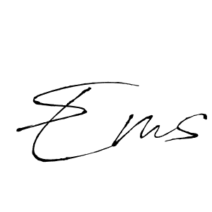 Use a signature maker to create a handwritten signature online. With this signature software, you can design (Antro_Vectra) your own signature for name Ems. Ems signature style 6 images and pictures png