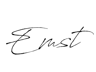 Emst stylish signature style. Best Handwritten Sign (Antro_Vectra) for my name. Handwritten Signature Collection Ideas for my name Emst. Emst signature style 6 images and pictures png