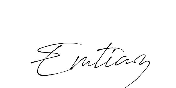 Also we have Emtiaz name is the best signature style. Create professional handwritten signature collection using Antro_Vectra autograph style. Emtiaz signature style 6 images and pictures png