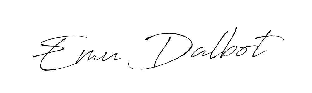 Once you've used our free online signature maker to create your best signature Antro_Vectra style, it's time to enjoy all of the benefits that Emu Dalbot name signing documents. Emu Dalbot signature style 6 images and pictures png