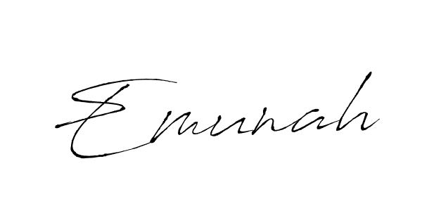 Also we have Emunah name is the best signature style. Create professional handwritten signature collection using Antro_Vectra autograph style. Emunah signature style 6 images and pictures png