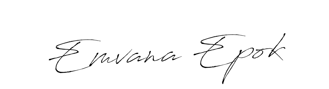 Create a beautiful signature design for name Emvana Epok. With this signature (Antro_Vectra) fonts, you can make a handwritten signature for free. Emvana Epok signature style 6 images and pictures png
