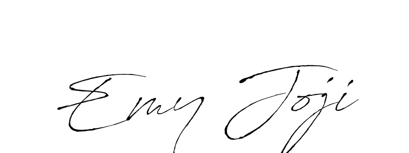 Similarly Antro_Vectra is the best handwritten signature design. Signature creator online .You can use it as an online autograph creator for name Emy Joji. Emy Joji signature style 6 images and pictures png