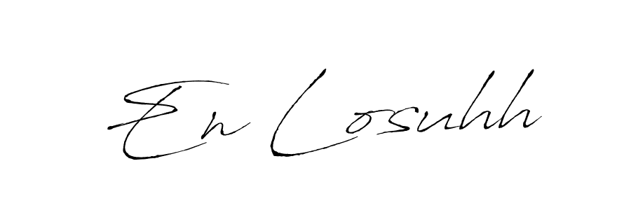 Make a short En Losuhh signature style. Manage your documents anywhere anytime using Antro_Vectra. Create and add eSignatures, submit forms, share and send files easily. En Losuhh signature style 6 images and pictures png