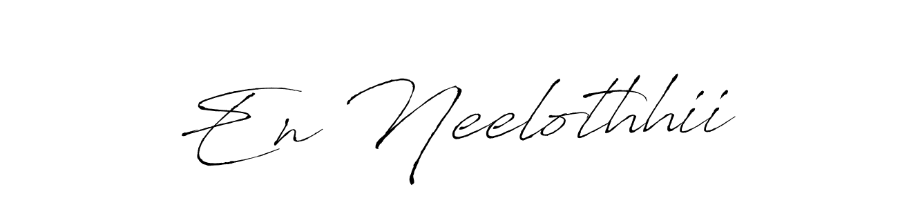 Use a signature maker to create a handwritten signature online. With this signature software, you can design (Antro_Vectra) your own signature for name En Neelothhii. En Neelothhii signature style 6 images and pictures png