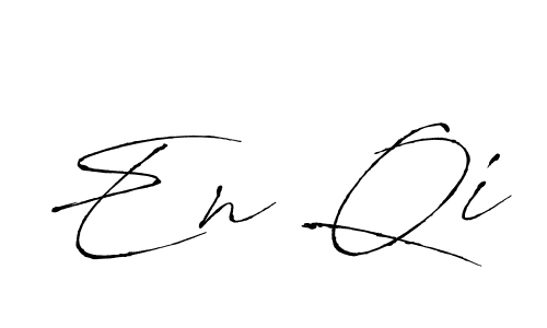 Design your own signature with our free online signature maker. With this signature software, you can create a handwritten (Antro_Vectra) signature for name En Qi. En Qi signature style 6 images and pictures png