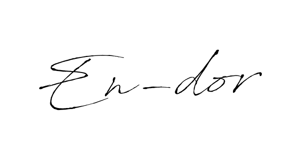 Make a beautiful signature design for name En-dor. With this signature (Antro_Vectra) style, you can create a handwritten signature for free. En-dor signature style 6 images and pictures png