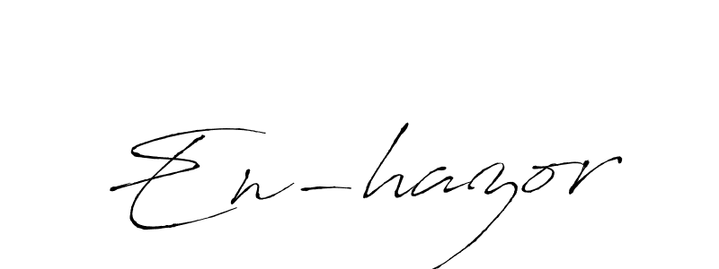 Also You can easily find your signature by using the search form. We will create En-hazor name handwritten signature images for you free of cost using Antro_Vectra sign style. En-hazor signature style 6 images and pictures png