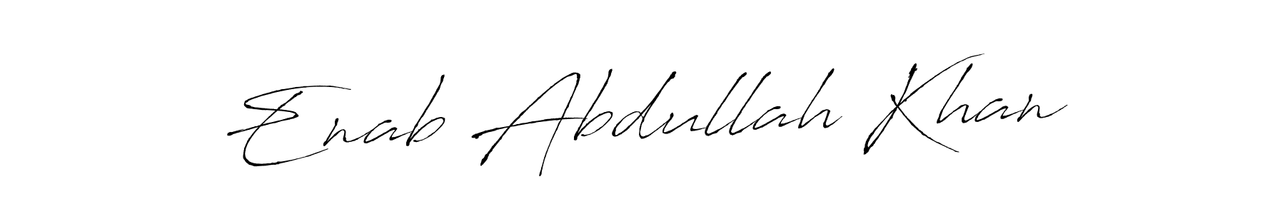 Use a signature maker to create a handwritten signature online. With this signature software, you can design (Antro_Vectra) your own signature for name Enab Abdullah Khan. Enab Abdullah Khan signature style 6 images and pictures png