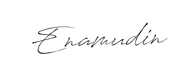 Enamudin stylish signature style. Best Handwritten Sign (Antro_Vectra) for my name. Handwritten Signature Collection Ideas for my name Enamudin. Enamudin signature style 6 images and pictures png