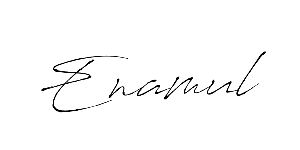 Design your own signature with our free online signature maker. With this signature software, you can create a handwritten (Antro_Vectra) signature for name Enamul. Enamul signature style 6 images and pictures png