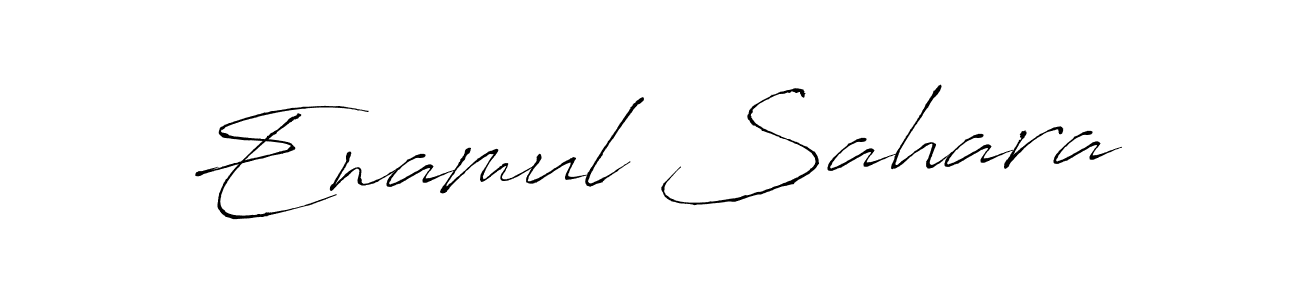 Use a signature maker to create a handwritten signature online. With this signature software, you can design (Antro_Vectra) your own signature for name Enamul Sahara. Enamul Sahara signature style 6 images and pictures png