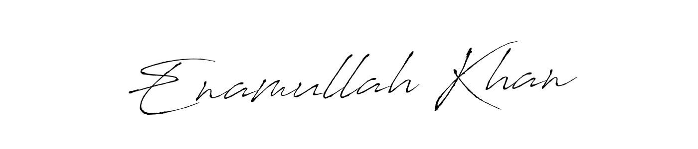 Make a beautiful signature design for name Enamullah Khan. Use this online signature maker to create a handwritten signature for free. Enamullah Khan signature style 6 images and pictures png