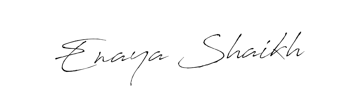 Make a short Enaya Shaikh signature style. Manage your documents anywhere anytime using Antro_Vectra. Create and add eSignatures, submit forms, share and send files easily. Enaya Shaikh signature style 6 images and pictures png