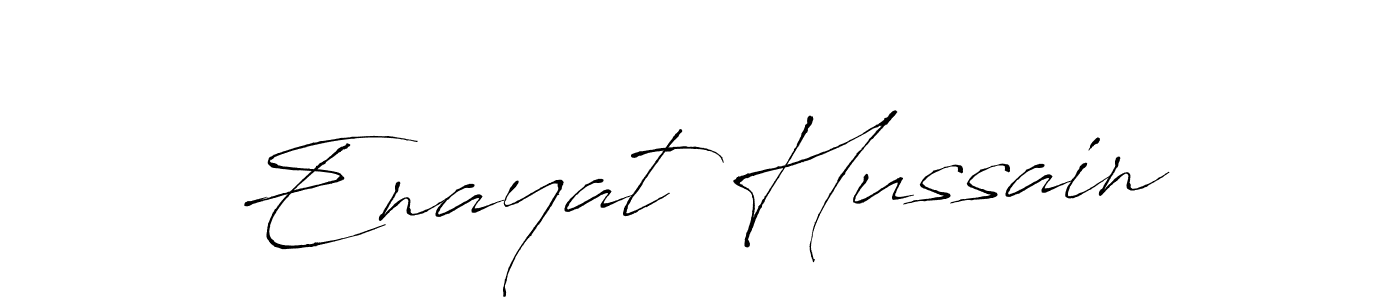 Design your own signature with our free online signature maker. With this signature software, you can create a handwritten (Antro_Vectra) signature for name Enayat Hussain. Enayat Hussain signature style 6 images and pictures png