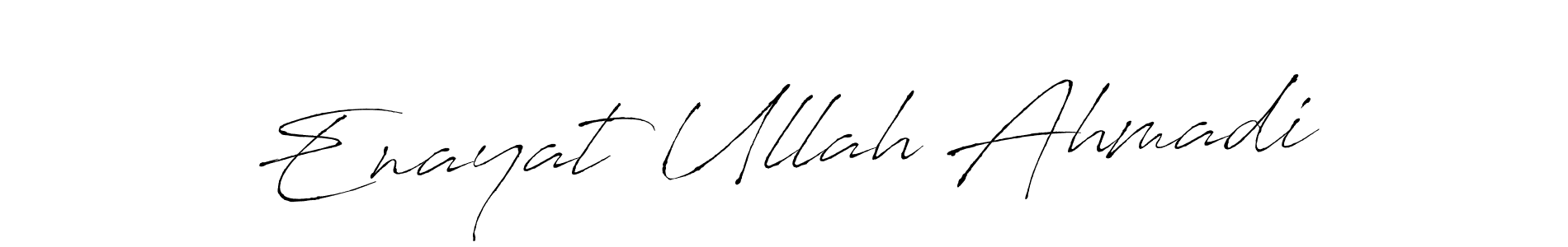 Also we have Enayat Ullah Ahmadi name is the best signature style. Create professional handwritten signature collection using Antro_Vectra autograph style. Enayat Ullah Ahmadi signature style 6 images and pictures png