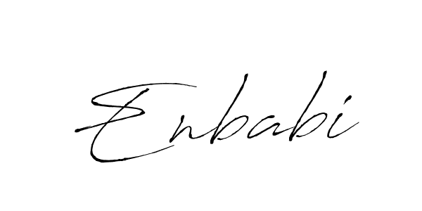 How to make Enbabi signature? Antro_Vectra is a professional autograph style. Create handwritten signature for Enbabi name. Enbabi signature style 6 images and pictures png