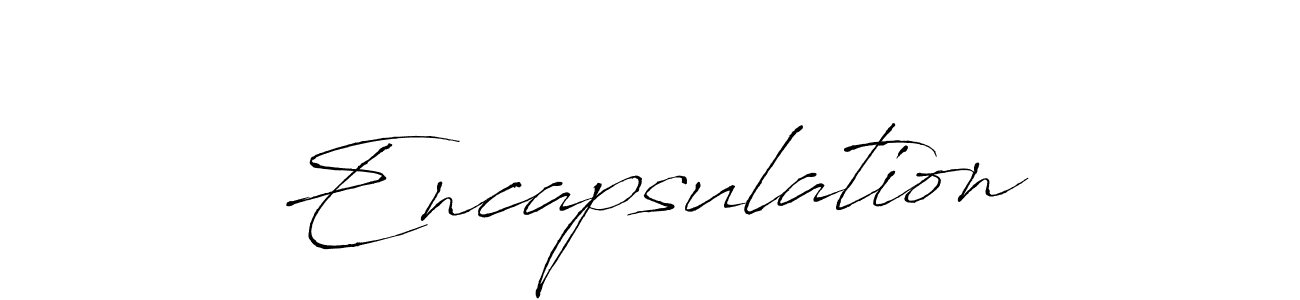 Make a beautiful signature design for name Encapsulation. With this signature (Antro_Vectra) style, you can create a handwritten signature for free. Encapsulation signature style 6 images and pictures png