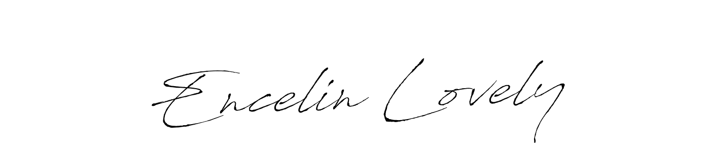 Antro_Vectra is a professional signature style that is perfect for those who want to add a touch of class to their signature. It is also a great choice for those who want to make their signature more unique. Get Encelin Lovely name to fancy signature for free. Encelin Lovely signature style 6 images and pictures png