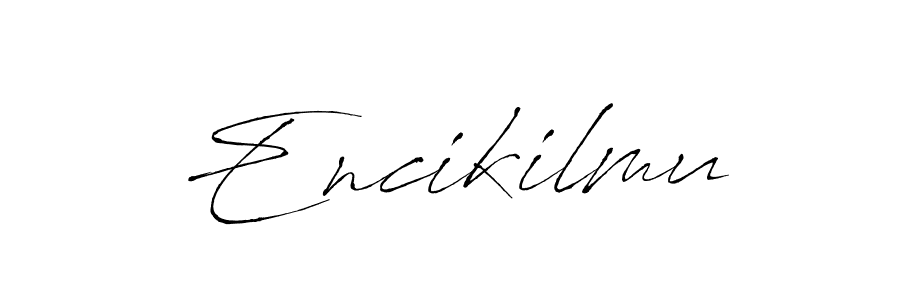 How to make Encikilmu signature? Antro_Vectra is a professional autograph style. Create handwritten signature for Encikilmu name. Encikilmu signature style 6 images and pictures png