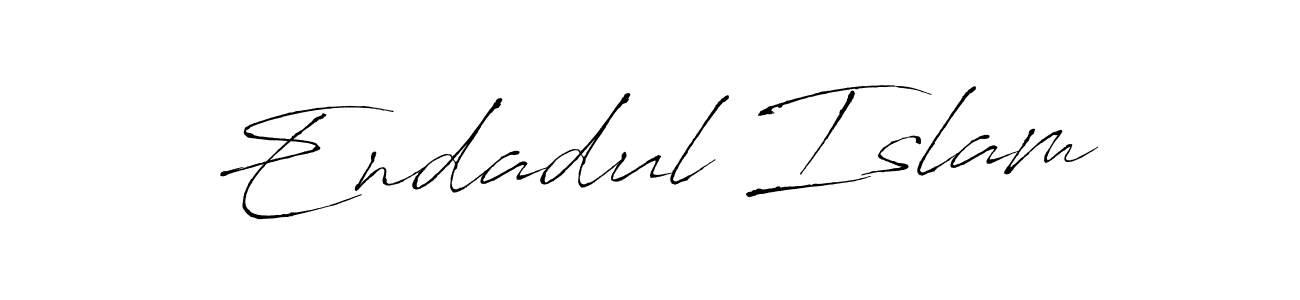 Design your own signature with our free online signature maker. With this signature software, you can create a handwritten (Antro_Vectra) signature for name Endadul Islam. Endadul Islam signature style 6 images and pictures png