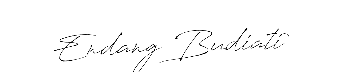 Create a beautiful signature design for name Endang Budiati. With this signature (Antro_Vectra) fonts, you can make a handwritten signature for free. Endang Budiati signature style 6 images and pictures png