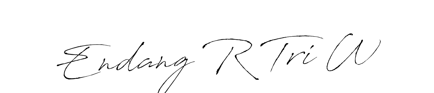 Once you've used our free online signature maker to create your best signature Antro_Vectra style, it's time to enjoy all of the benefits that Endang R Tri W name signing documents. Endang R Tri W signature style 6 images and pictures png