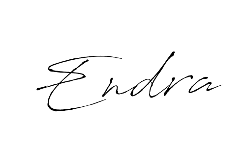 Endra stylish signature style. Best Handwritten Sign (Antro_Vectra) for my name. Handwritten Signature Collection Ideas for my name Endra. Endra signature style 6 images and pictures png