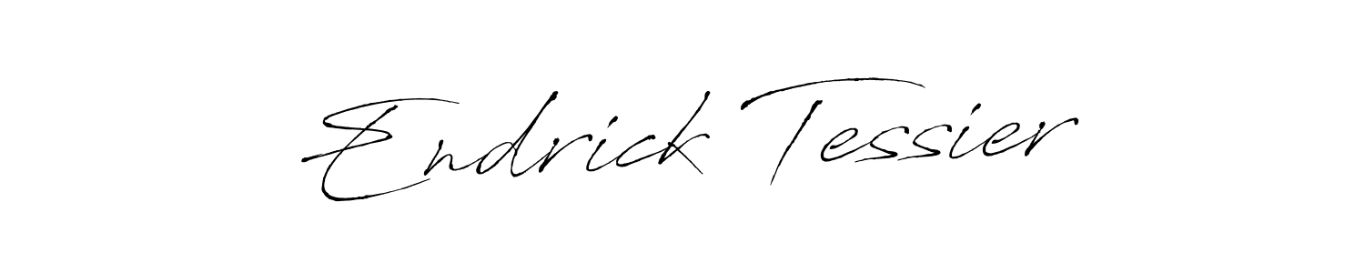 Make a beautiful signature design for name Endrick Tessier. With this signature (Antro_Vectra) style, you can create a handwritten signature for free. Endrick Tessier signature style 6 images and pictures png