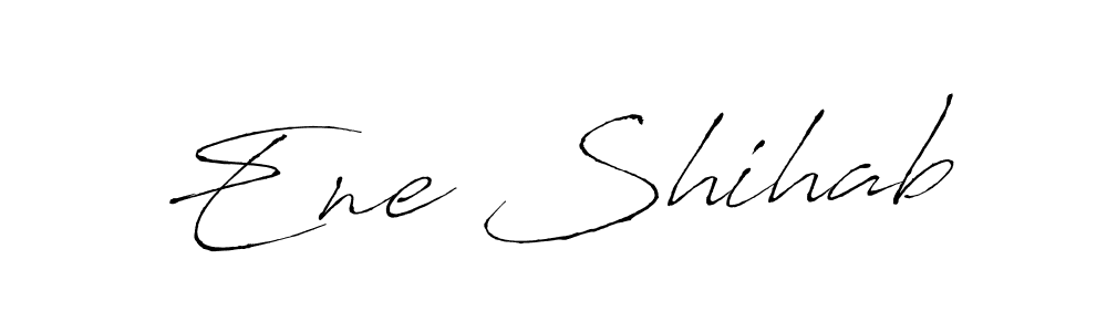 Make a beautiful signature design for name Ene Shihab. With this signature (Antro_Vectra) style, you can create a handwritten signature for free. Ene Shihab signature style 6 images and pictures png