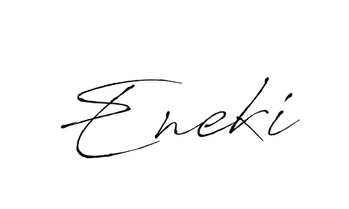 Design your own signature with our free online signature maker. With this signature software, you can create a handwritten (Antro_Vectra) signature for name Eneki. Eneki signature style 6 images and pictures png