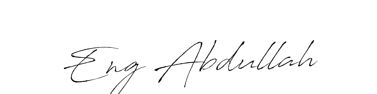 Design your own signature with our free online signature maker. With this signature software, you can create a handwritten (Antro_Vectra) signature for name Eng Abdullah. Eng Abdullah signature style 6 images and pictures png