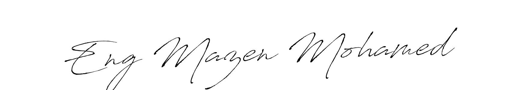 You can use this online signature creator to create a handwritten signature for the name Eng Mazen Mohamed. This is the best online autograph maker. Eng Mazen Mohamed signature style 6 images and pictures png