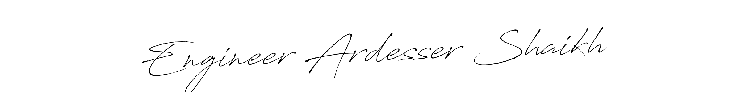 How to Draw Engineer Ardesser Shaikh signature style? Antro_Vectra is a latest design signature styles for name Engineer Ardesser Shaikh. Engineer Ardesser Shaikh signature style 6 images and pictures png