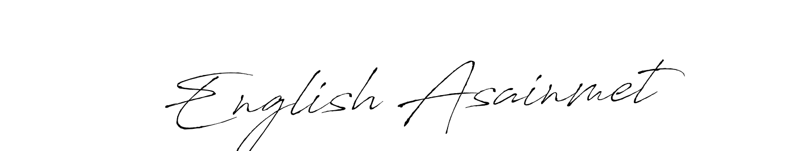 Antro_Vectra is a professional signature style that is perfect for those who want to add a touch of class to their signature. It is also a great choice for those who want to make their signature more unique. Get English Asainmet name to fancy signature for free. English Asainmet signature style 6 images and pictures png
