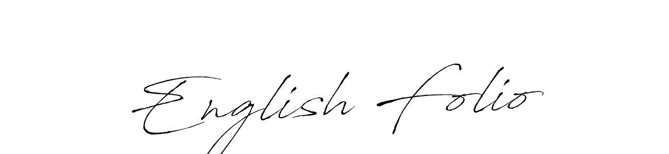 The best way (Antro_Vectra) to make a short signature is to pick only two or three words in your name. The name English Folio include a total of six letters. For converting this name. English Folio signature style 6 images and pictures png