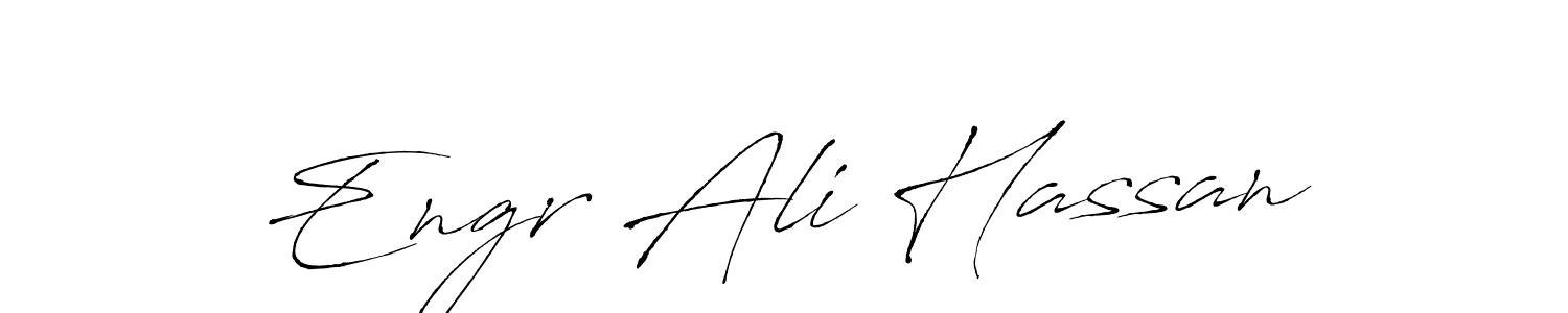 How to make Engr Ali Hassan name signature. Use Antro_Vectra style for creating short signs online. This is the latest handwritten sign. Engr Ali Hassan signature style 6 images and pictures png