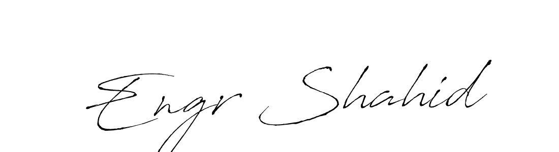 The best way (Antro_Vectra) to make a short signature is to pick only two or three words in your name. The name Engr Shahid include a total of six letters. For converting this name. Engr Shahid signature style 6 images and pictures png