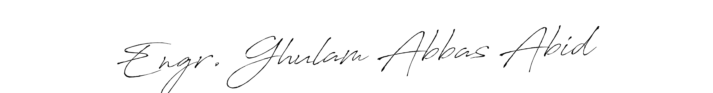 You can use this online signature creator to create a handwritten signature for the name Engr. Ghulam Abbas Abid. This is the best online autograph maker. Engr. Ghulam Abbas Abid signature style 6 images and pictures png