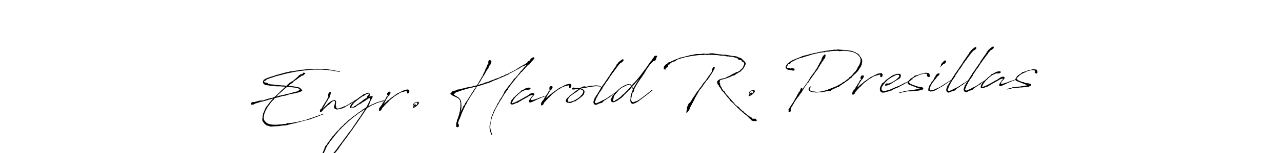 See photos of Engr. Harold R. Presillas official signature by Spectra . Check more albums & portfolios. Read reviews & check more about Antro_Vectra font. Engr. Harold R. Presillas signature style 6 images and pictures png