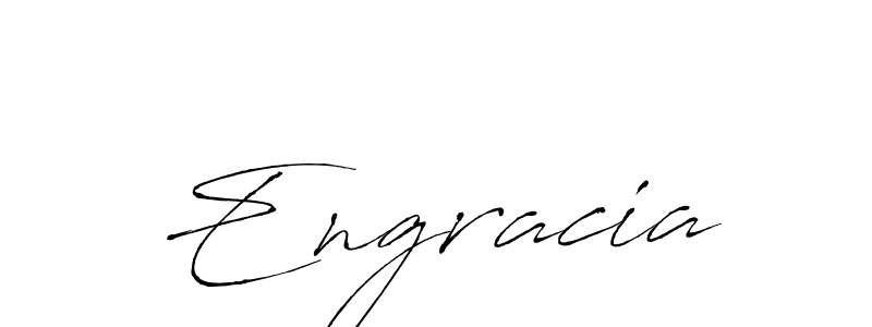 Use a signature maker to create a handwritten signature online. With this signature software, you can design (Antro_Vectra) your own signature for name Engracia. Engracia signature style 6 images and pictures png