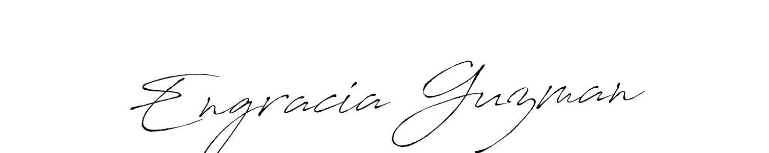 You should practise on your own different ways (Antro_Vectra) to write your name (Engracia Guzman) in signature. don't let someone else do it for you. Engracia Guzman signature style 6 images and pictures png