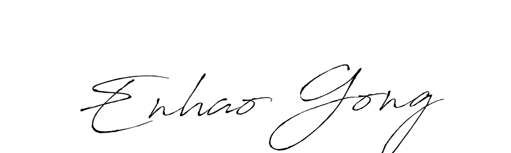 You should practise on your own different ways (Antro_Vectra) to write your name (Enhao Gong) in signature. don't let someone else do it for you. Enhao Gong signature style 6 images and pictures png