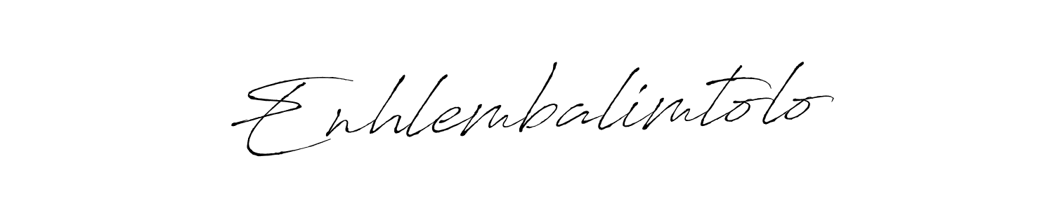 Make a beautiful signature design for name Enhlembalimtolo. With this signature (Antro_Vectra) style, you can create a handwritten signature for free. Enhlembalimtolo signature style 6 images and pictures png